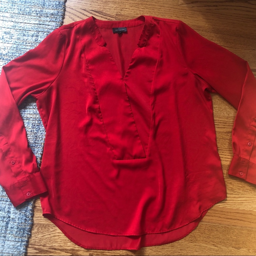 The Limited Women’s Red Blouse Shirt XL
